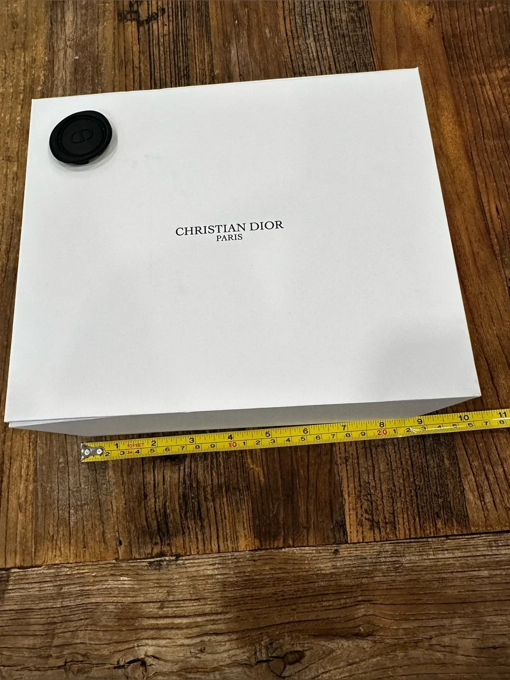 Dior White Box with Black Seal